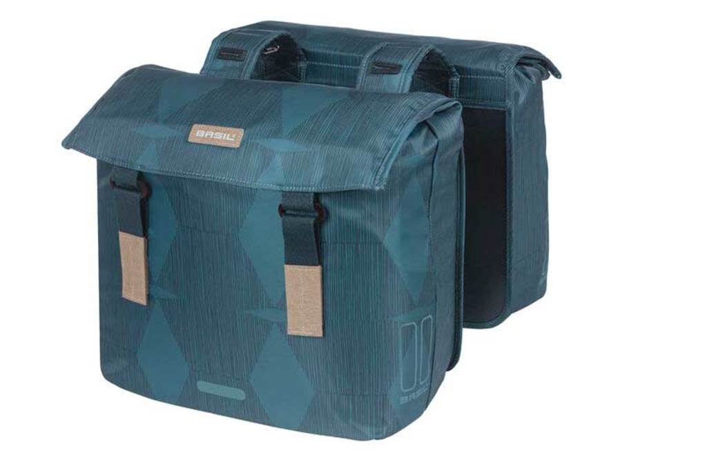 Dubbele-Fietstas-Basil-Elegance-Estate-Blue-40-49L Dubbele-Fietstas-Basil-Elegance-Estate-Blue-40-49L